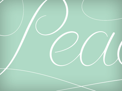 Peace, WIP. calligraphy lettering ligature