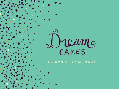 dream cakes bakery branding logo