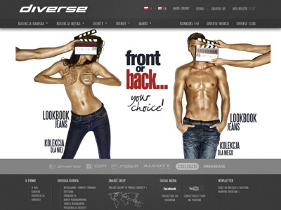 Diverse Lookbook design diverse fashion homepage jeans lookbook wed