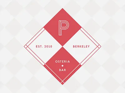 Paisan Crest crest flag medieval monogram restaurant