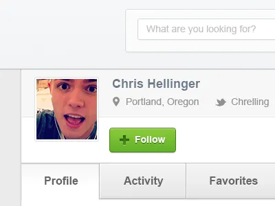 Profile activity profile social