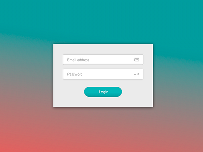 Login flat design login minimal