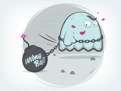 The Wrong Ball apparel fun vector