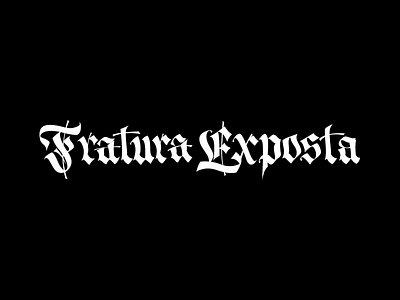 Fratura Exposta II blackletter calligraphy fraktur gothic handwritten lettering vector