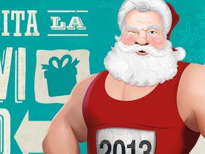 New Christmas Campaign christmas claus hero illustration nadal navidad santa