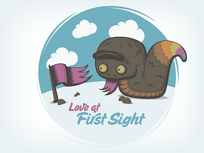 Snake : love at first sight apparel fun vector