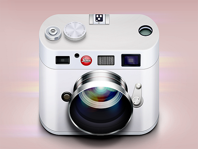 Leica Icon app camera flare glare highlight icon ios ipad iphone lens lights logo mobile moscow photo reflections russia shadows ui vector