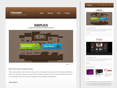 Themer email newsletter design brown creative e mailer email minimal newsletter simple template theamer theme