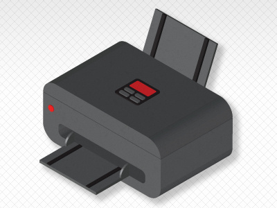 Multifunction Printer fax illustration illustrator old printer vector vintage