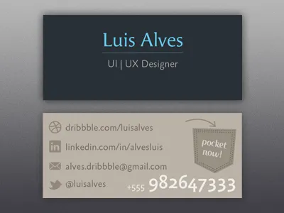 Business Card business card custom pocket stationary visit