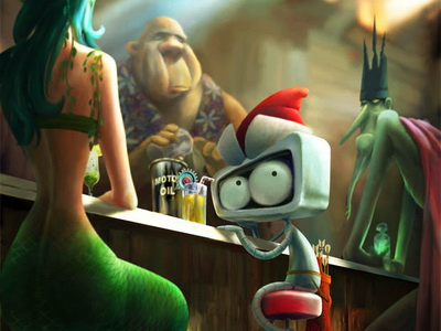 Motor Oil bar character design digital art illustration kvantik motor oil