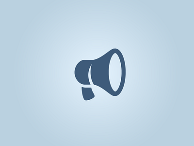 Megaphone glyphs icon megaphone social