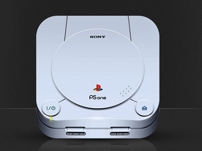 Ps One 2 icon illustartor ios play station ps one sony vector