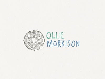 Ollie Morrison Logo hand handwritten log logo morrison ollie wood