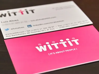 Wittit Business Card branding business card corporate identity visit wittit