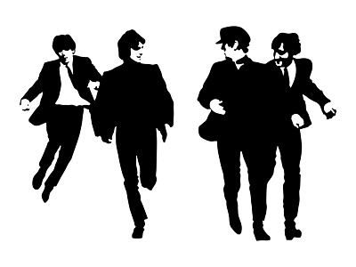 the beatles black white illustration line art manish mansinh poster art the beatles vector