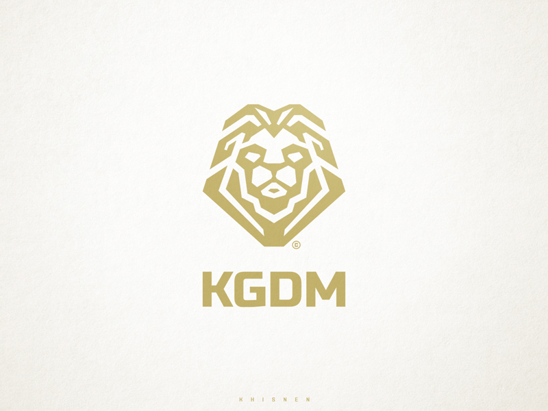 KGDM branding clean design graphic design king kingdom lion logo logotype minimal
