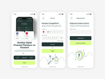 Hissedar Login app branding design flat graphic design illustration login logo minimal onboarding ui ux uıx