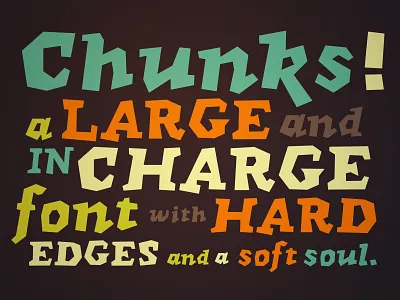 Chunks Typeface chunky creativemarket font type design typography