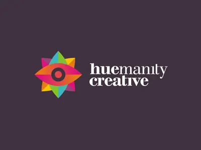 Huemanity Creative logo design brand branding clinics custom made eye gods eye governmental graphic design hispanic hospitals hue humanity identity latino start up start up startup typographic usa web design