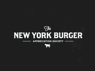 NYBAS appreciation branding brandon grotesk brothers burger cow logo new society york