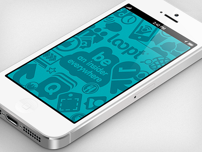 splash screen for Loopt icons illustration location loopt mobile splash screen