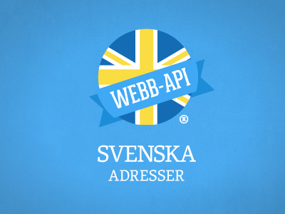 Svenska Adresser blue blå logga logo