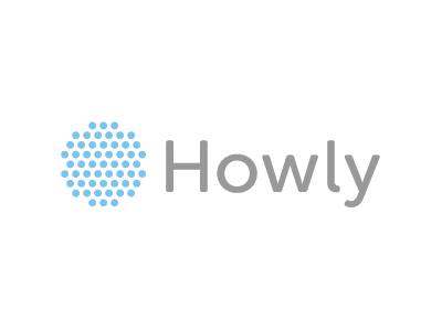Howly Identity app blue brand identity logo microphone sound speaker speakermic