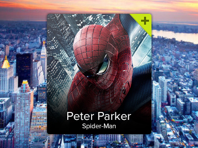 Spider-Man Profile Widget clean interface people profile psd spider man ui ux widget