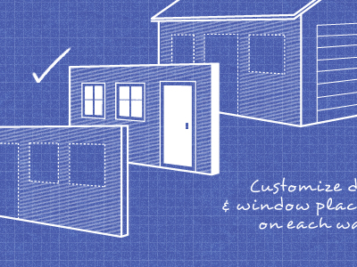 Customize your shed architectural blueprint door shed window