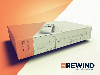 VCR 3d animation design motion rewind show