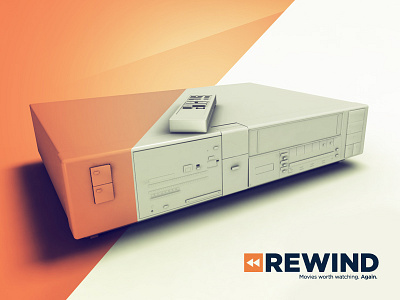 VCR 3d animation design motion rewind show