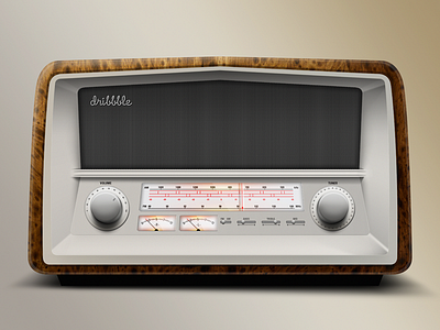 Vintage Radio illustration music photoshop radio vintage