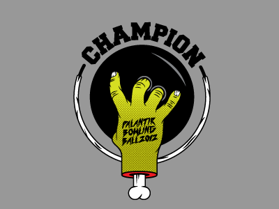 Bowling Champ halloween illustration zombie