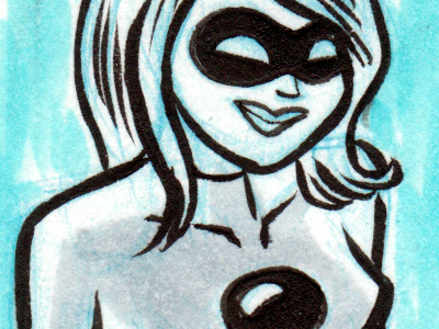 Black Betty Sketch Card