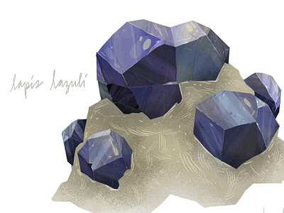 Lindsaynohl Lapislazuli Crystal art crystal design digital illustration earth geo illustration lapis lapis lazuli light grey art lab lindsay nohl metaphysical natural nature navy paper bicycle purple