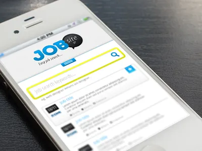 Job search ios mockup ios iphone job search