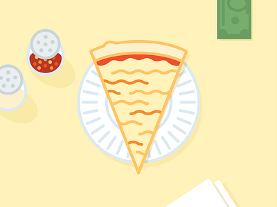 99¢ Pizza cheese dollar illustration new york nyc pizza slice