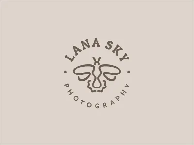 LSP animal art beige brown bug children circular crest firefly fly insect kids logo open photo photography stamp wings