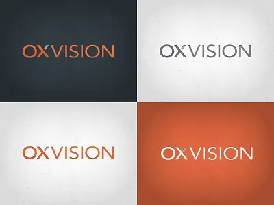 Oxvision Logo Concept 2 concept logo logo design minimal ox slab slab serif wordmark
