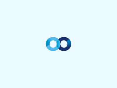 Infinity? blue eight infinity logo logotype mark symbol typo