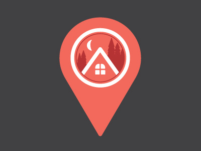Mark for Realty Firm - WIP house map marker mark moon real estate realty site marker trees