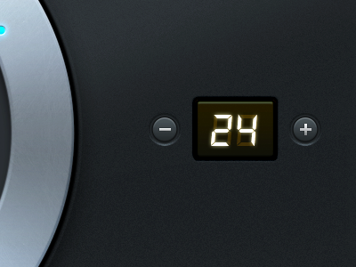 Digital Stepper button digital display ipad stepper ui ux