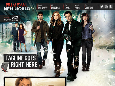 Primeval New World art direction photoshop ux