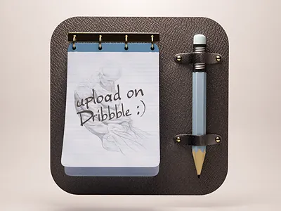 Notes 3d design icon ios note notes photoshop webshocker