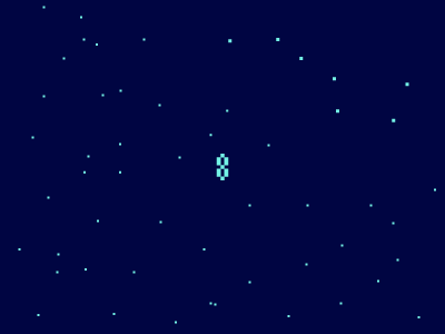 008 8 8 bit big dipper numbers stars type typography