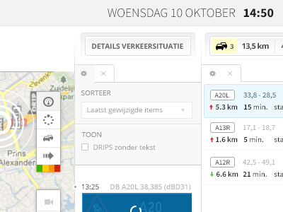 Options map options traffic traffic jam