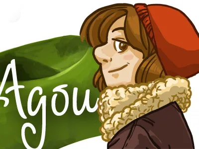 Bandeau de blog character girl illustration smile