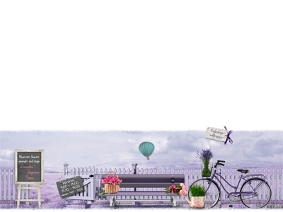 Footer Design balloon bench bicycle blackboard design fence flower footer lavender lila nature pink rose roses sky web design website