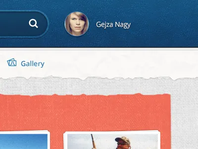 Web header WIP blue header leather paper pattern search torn